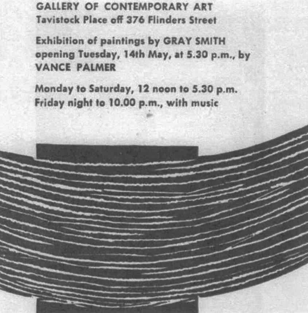 1958 Gray Smith Solo Exhibition Catalogue